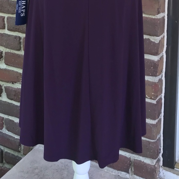 Chaps Ladies Small Dress NWT Aubergine - Picture 7 of 11